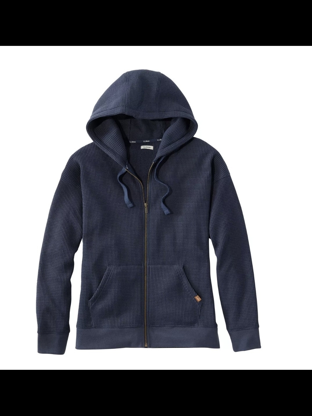 L.L. Bean Waffleknit Hoodie NWT
